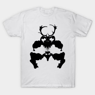 Mysterious Rorschach Stag T-Shirt